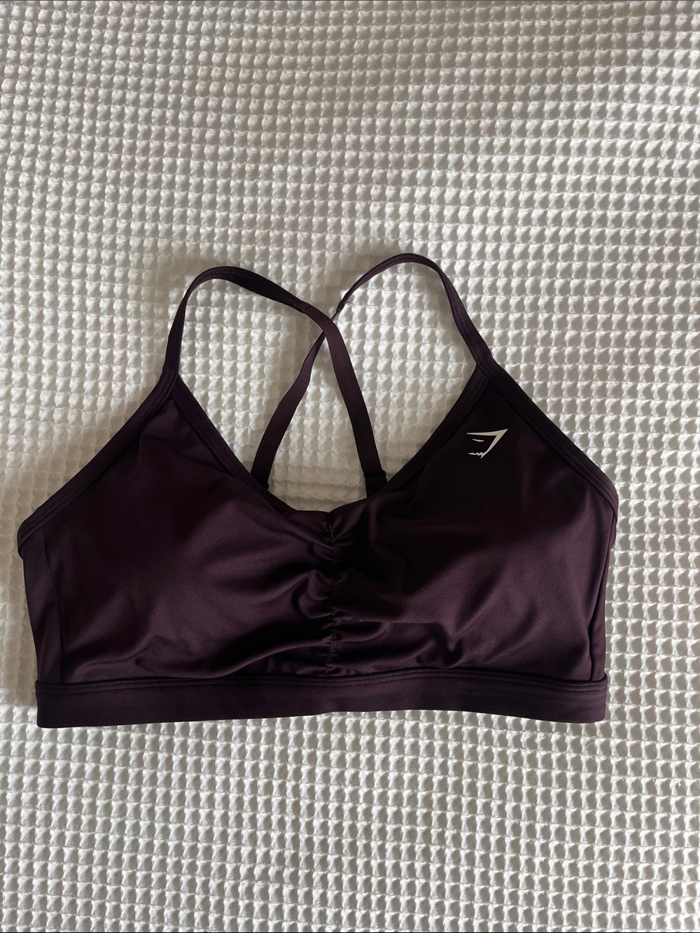 Gymshark Plum Cross-Back Light Support Sports Bra